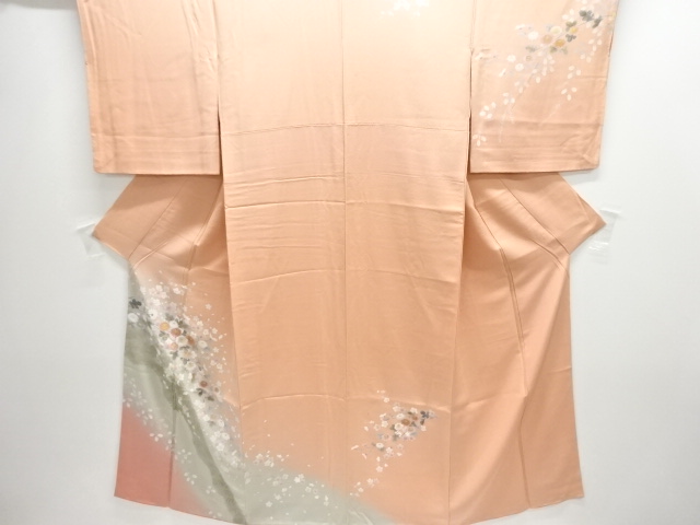 梅に菊模様訪問着